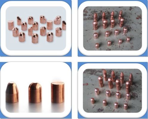 50pcs/Box CuCrZr स्क्वायर प्रतिरोध स्पॉट वेल्डिंग इलेक्ट्रोड टिप्स