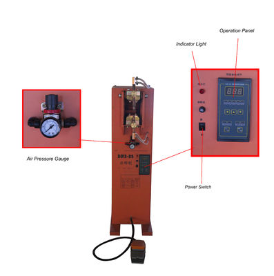 DN25 प्रतिरोध 25KVA रॉकर आर्म स्पॉट वेल्डिंग मशीन पैर संचालित